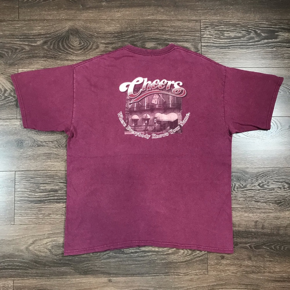 Cheers In Boston Bar Restaurant Popular TV Sitcoms Show Men’s Retro Style Shirt